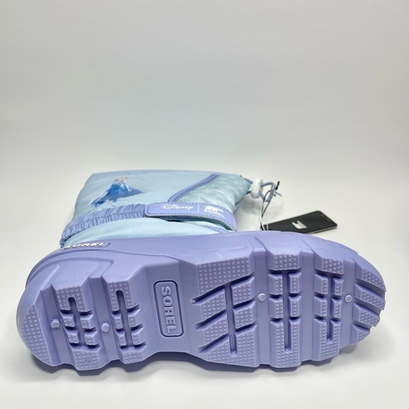 NEW Disney X Sorel Youth Frosted Purple Flurry Frozen Elsa Snow Boots US 4 - Picture 5 of 7